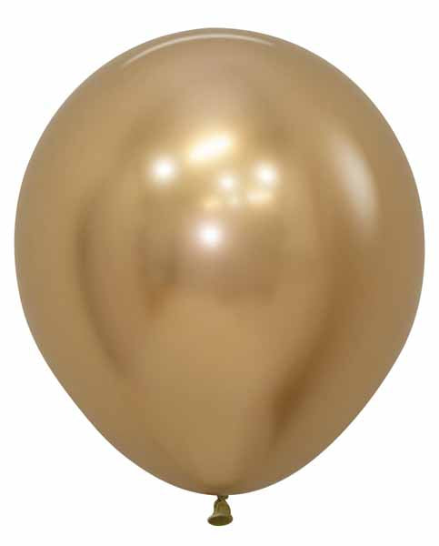 Sempertex Reflex Gold 18-Inch Latex Balloons, 25 Count