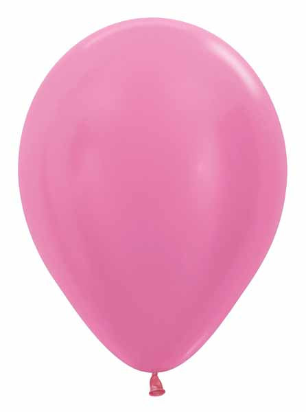 Sempertex Satin Fuchsia 11-Inch Latex Balloons, 50 Pack