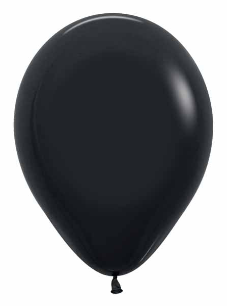 Sempertex Black 11-Inch Latex Balloons, 50 Pack
