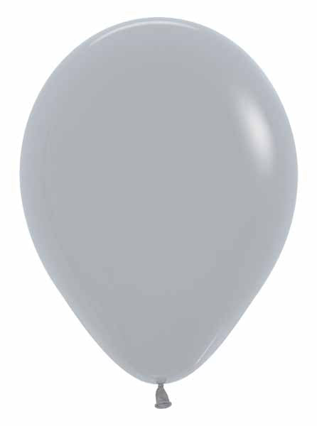 Sempertex Grey #081 11" Latex Balloons, 50 Pack