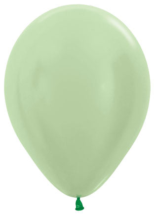 Sempertex Satin Mint Green 11-Inch Latex Balloons, 50 Pack