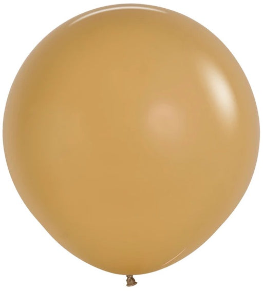 Sempertex Latte 24" Latex Balloons, 10 Pack
