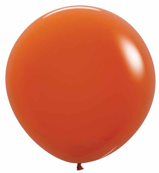 Sempertex Sunset Orange 24-Inch Latex Balloons, 10 Count
