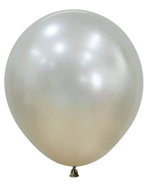 Sempertex Silk Cream Pearl 18-Inch Latex Balloons, 25 Count