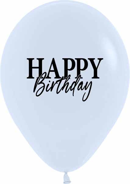Sempertex Simply Happy Birthday 11" Latex Balloons, 50 Count