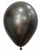 Sempertex 5-Inch Silk Midnight Grey Latex Balloons, 50 Pack