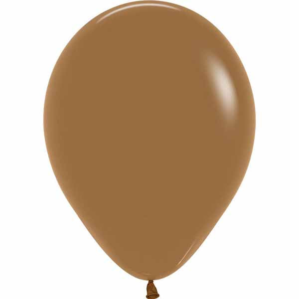 Sempertex Mocha Brown 11" Latex Balloons, 50 Count