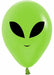 ALIEN FACE NEON GRN 5" SEMPERTEX 50/BG