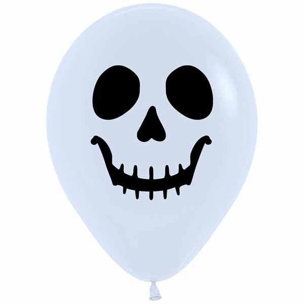 SKULL FACE 11" WHITE SEMPERTEX 50/BG