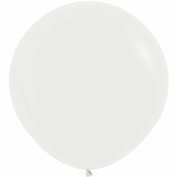 Sempertex Almond White 24-Inch Latex Balloons, 10 Pack