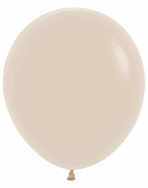 Sempertex White Sand 18" Latex Balloons, 25 Count