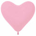 Sempertex Pink 12 Inch Heart Latex Balloons, 50 Pack