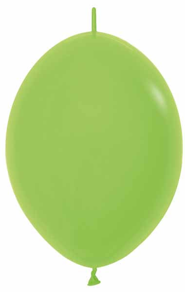 Sempertex Lime Green 6-Inch Link-O-Loon Latex Balloons, 50 Pack