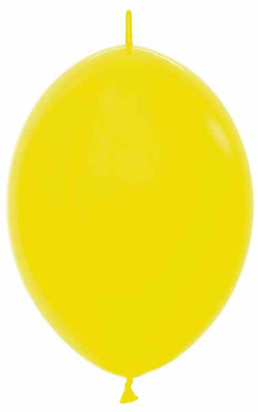 Sempertex Yellow 12-Inch Link-O-Loon Latex Balloons, 25 Pack