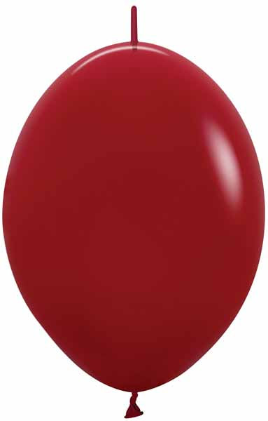 Sempertex Red 12-Inch Link-O-Loon Latex Balloons, 25 Pack