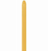 Sempertex 160 Metallic Gold Twisting Balloons, 50 Count