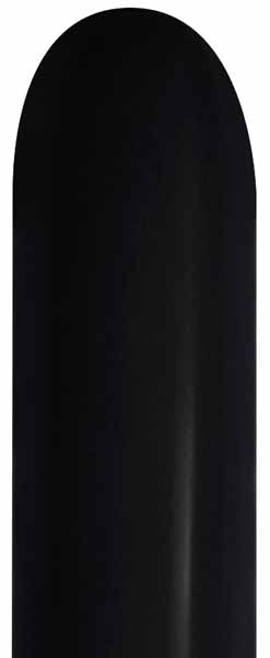 Sempertex 360 Black Latex Twisting Balloons, 50 Count