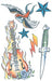 Tinsley Transfers Sold Our Souls Rock Star Temporary Tattoo