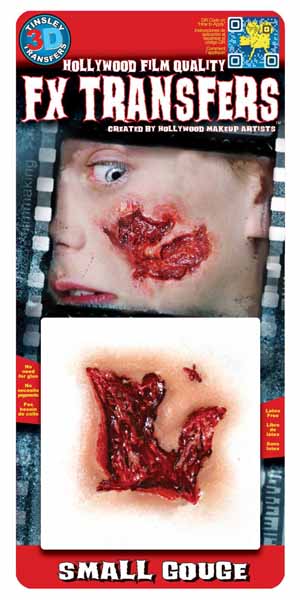 Tinsley Transfers Small Gouge 3D FX Makeup Transfer