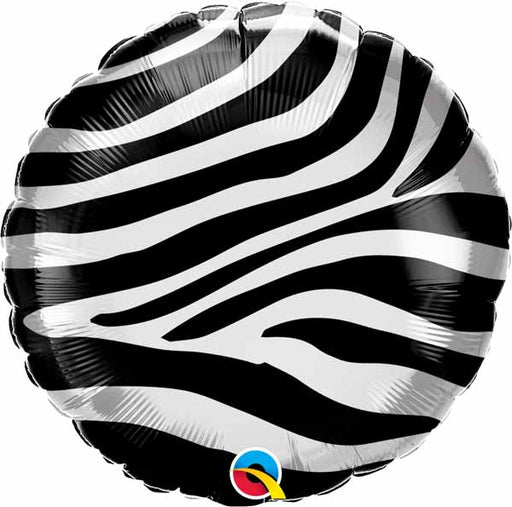 Zebra Stripes 18-Inch Round Balloon