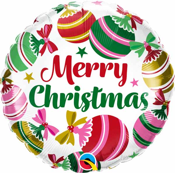 Christmas Ornaments & Stars 18" Round Foil Balloon