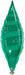 38-Inch Emerald Green Taper Swirl Foil Balloon