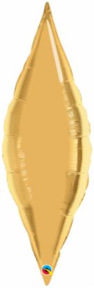 13 Inch Metallic Gold Taper Mini Shape Foil Balloon