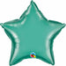 20-Inch Chrome Green Star Foil Balloon