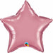 20-Inch Chrome Mauve Star Foil Balloon