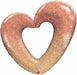 Rose Gold Glitter Heart Foil Balloon, 42 Inch