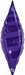 38-Inch Quartz Purple Taper Swirl Foil Balloon