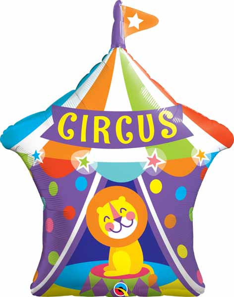 Big Top Circus Lion 36-Inch Foil Balloon