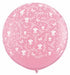 Flowers Around 36-Inch Clear Latex Balloons, 2-Pack