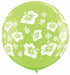Tropical Hibiscus Flower 36-Inch Lime Latex Balloons, 2 Pack