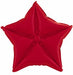 20-Inch Quilted Star Air-Fill Foil Balloon