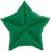 9" Emerald Green Quilted Star Foil Balloon