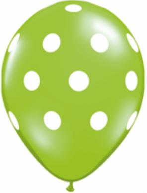 BIG POLKA DOTS 5" TROPICAL 100/BAG