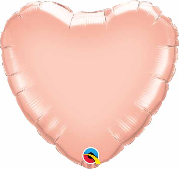 Qualatex 36 Inch Rose Gold Heart Foil Balloon