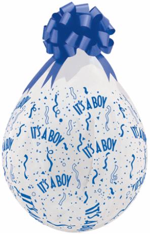 IT'S A BOY 18" DIAMOND CLEAR 25/BG