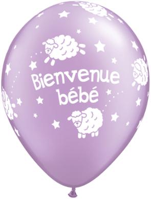 Bienvenue Bébé 11-Inch Pastel Pearl Latex Balloons, 50 Pack