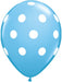 BIG POLKA DOTS 11" PALE BLUE 50/BG