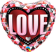 Love Triangles 18" Heart-Shaped Foil Balloon
