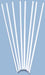 16-Inch White Balloon Sticks, Bundle of 100