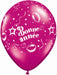 11" Bonne Année Celebration Latex Balloons, 50 Count