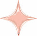 20-Inch Rose Gold Starpoint Air-Fill Foil Balloon