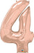 34" Rose Gold Number 4 Balloon