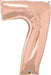 16 Inch Rose Gold Number 7 Balloon
