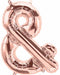 16 Inch Rose Gold Ampersand Symbol Balloon