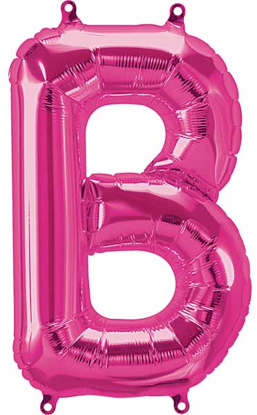 16 Inch Magenta Letter B Balloon