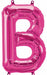 16 Inch Magenta Letter B Balloon